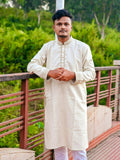 Man wearing a white kurta