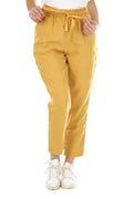 Mustard yellow drawstring lowers