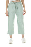 Sage green drawstring lowers